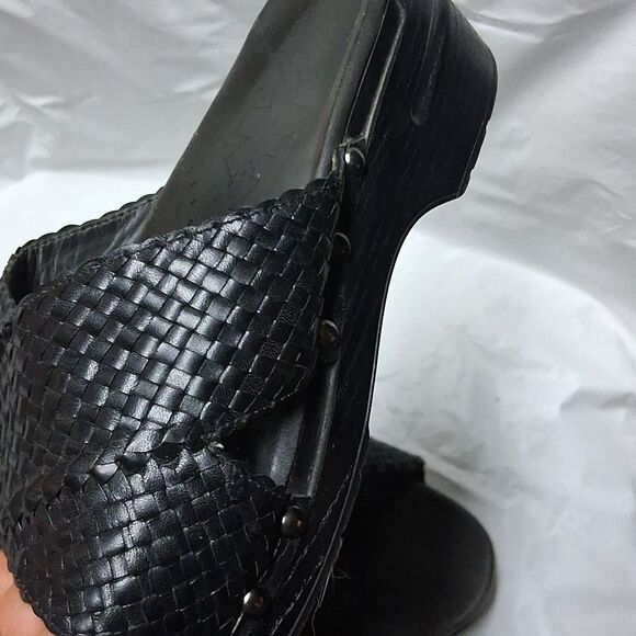 Dansko Black Woven Slide Sandals EU 43 US 11 Preowned main image 2